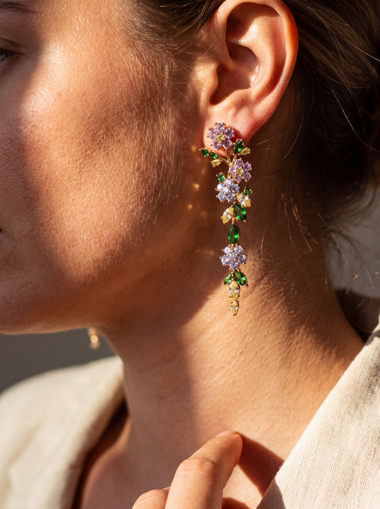 Florielle Floral Drop Earrings