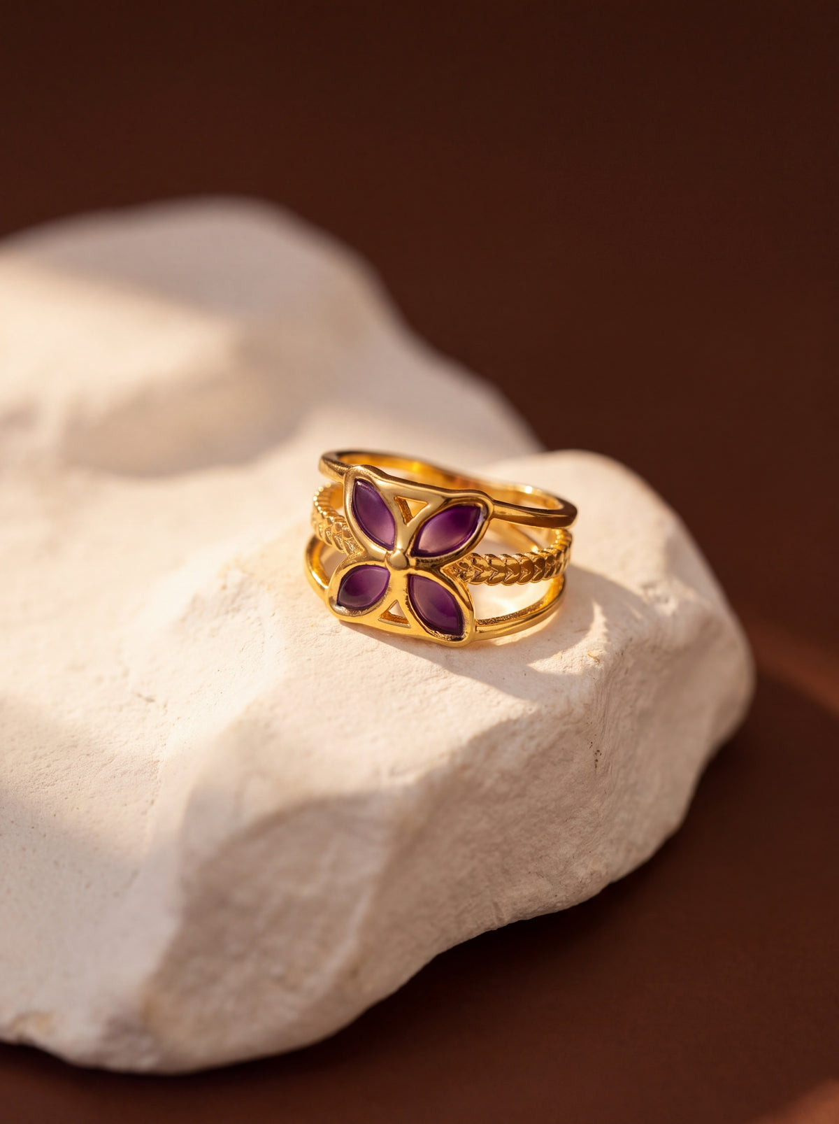 Amethyst Bloom Ring