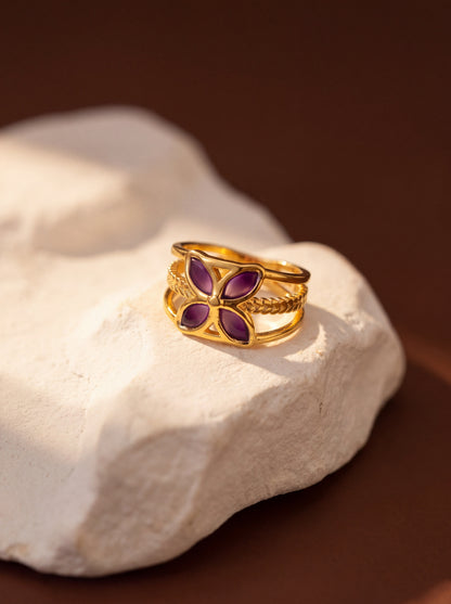Amethyst Bloom Ring