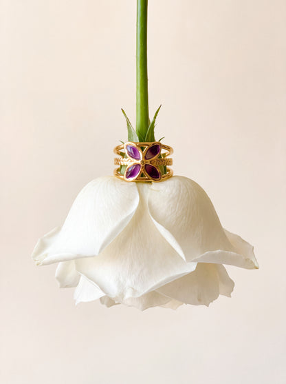 Amethyst Bloom Ring