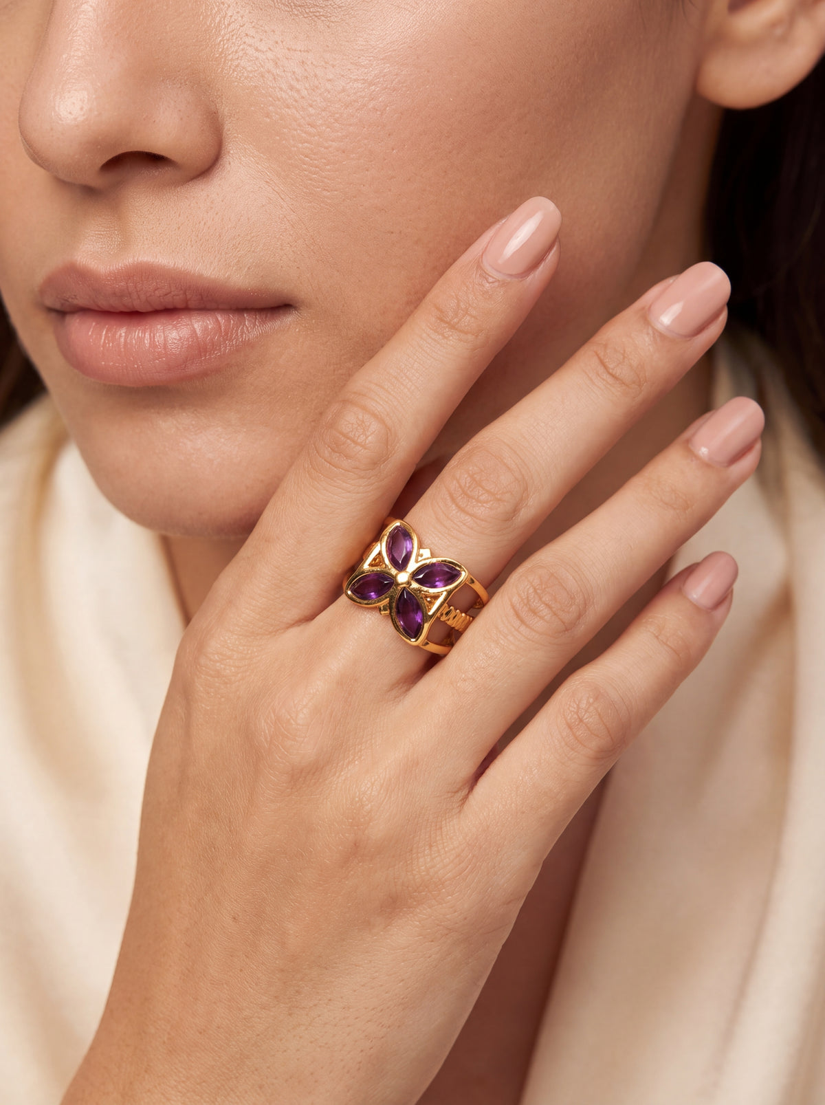 Amethyst Bloom Ring