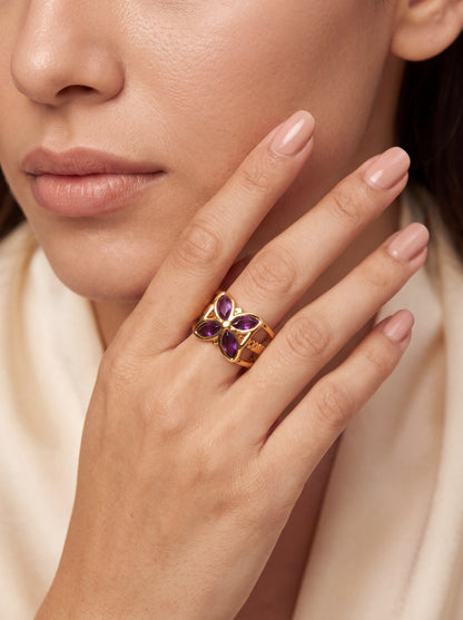 Amethyst Bloom Ring