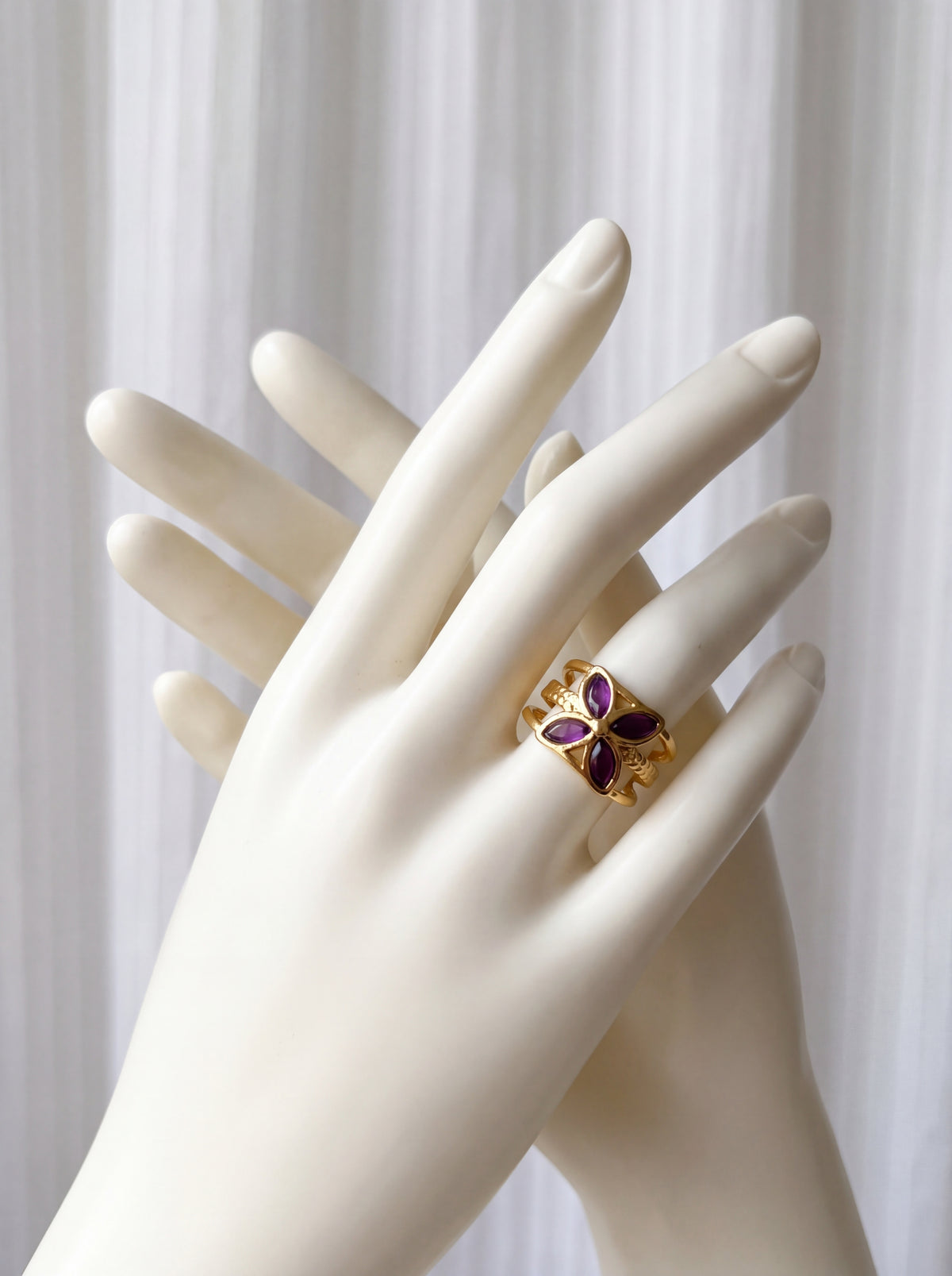 Amethyst Bloom Ring