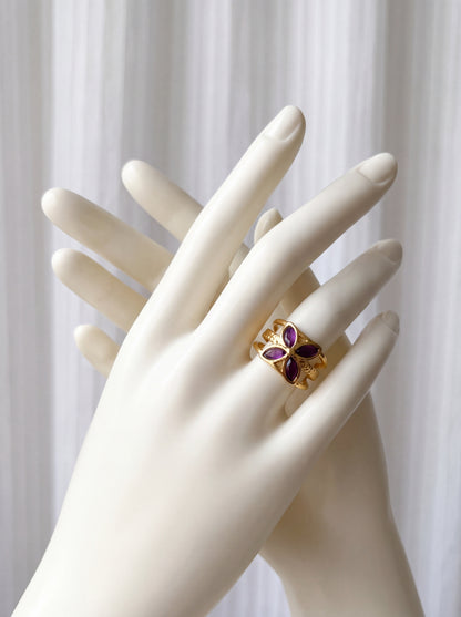 Amethyst Bloom Ring
