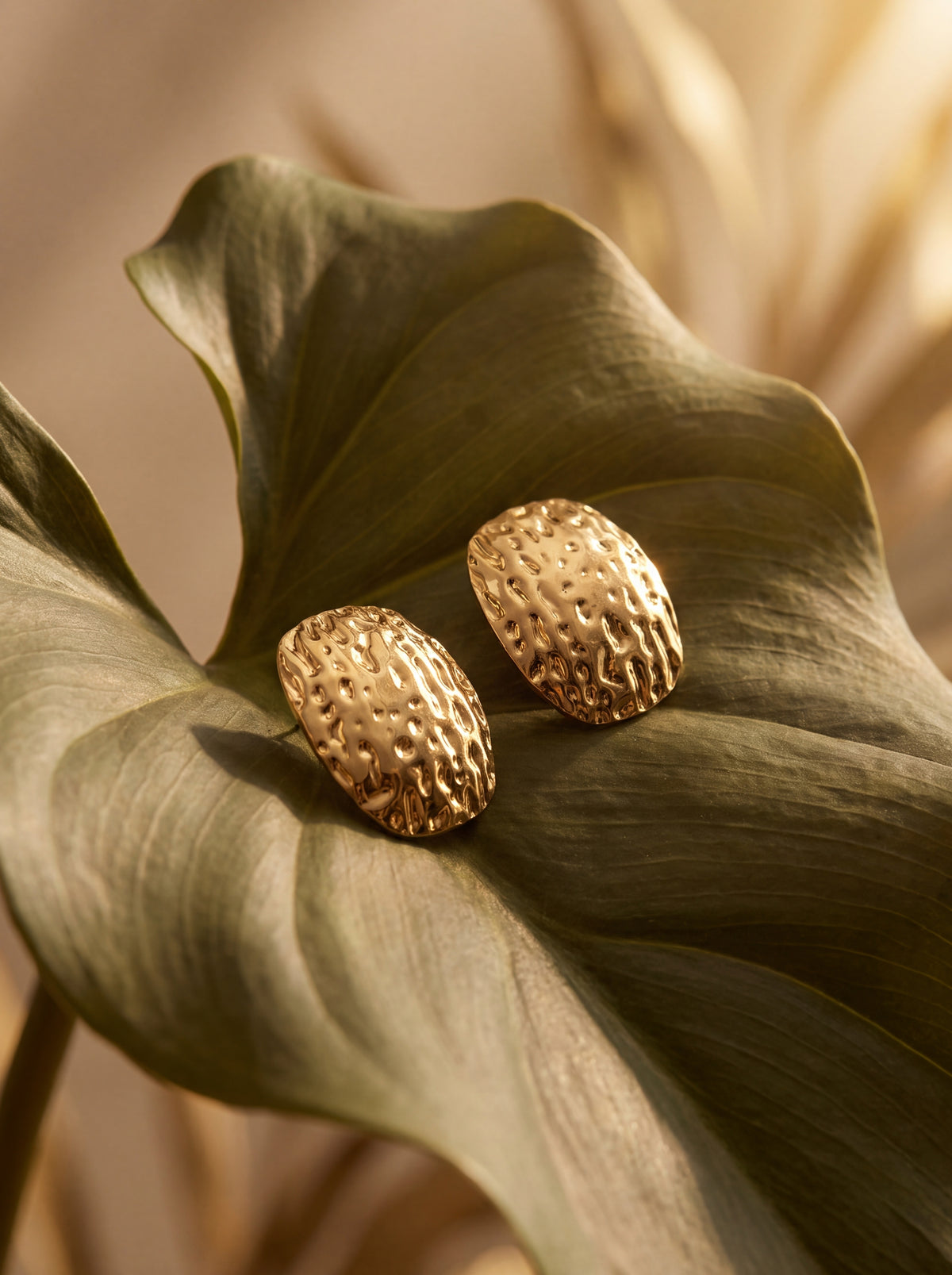 Solstice Gold Studs