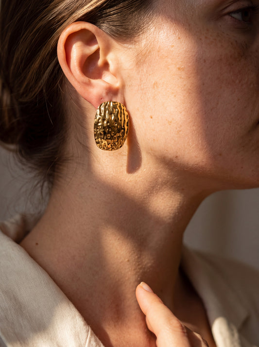 Solstice Gold Studs