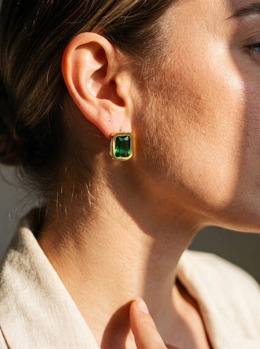 Émeraude Studs